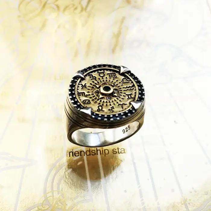 Bague en Argent Sterling 925 Sertie de Zirconium Blanc Élégante Pour Occasions Spéciales Femme Homme