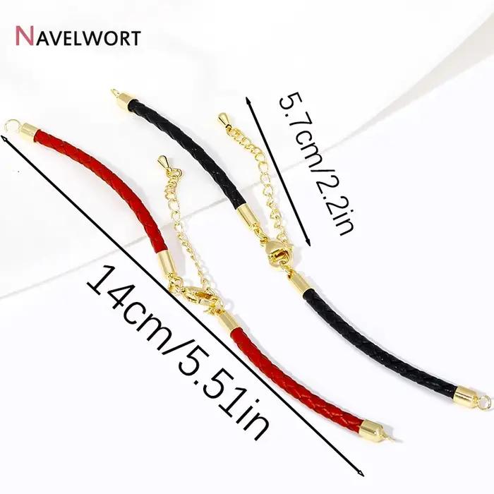 Bracelet ajustable en cuir tressé JOFor, lot de 1/3/5 pièces