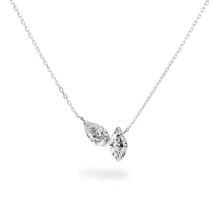 Nouveau collier Smyoue en zircon pour femme, élégant, pour mariage et anniversaire, diamant de laboratoire, bijoux en argent pur S925 à 100 %, cadeaux