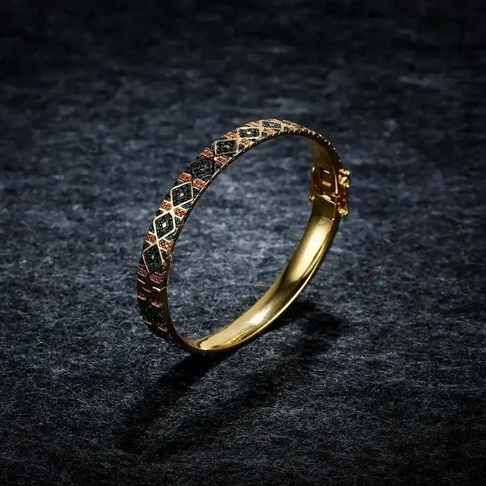 LI KI – Bracelet tribal coloré en argent 925 de haute qualité