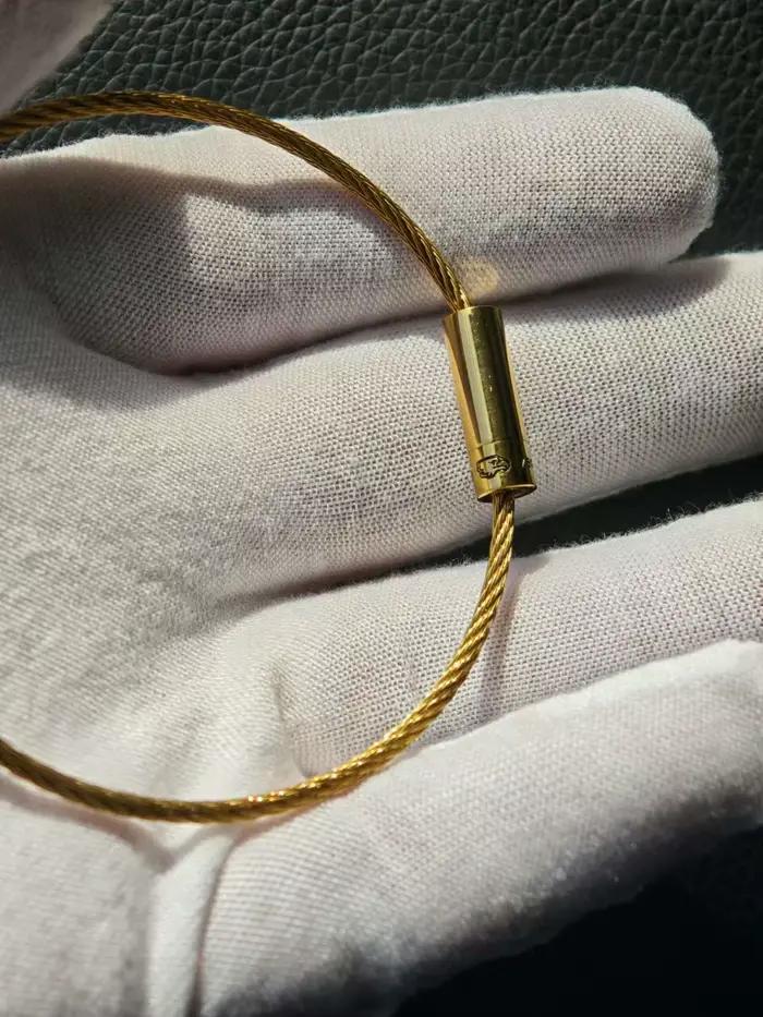 7g LE mode couleur or Bracelet corde pour hommes et femmes 7g 925 cadeau de luxe Couple français bijoux en gros