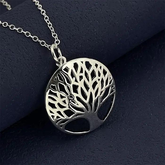 Collier en argent 925 avec pendentif Arbre de Vie