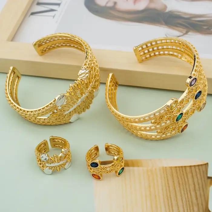Bracelets de luxe avec anneaux