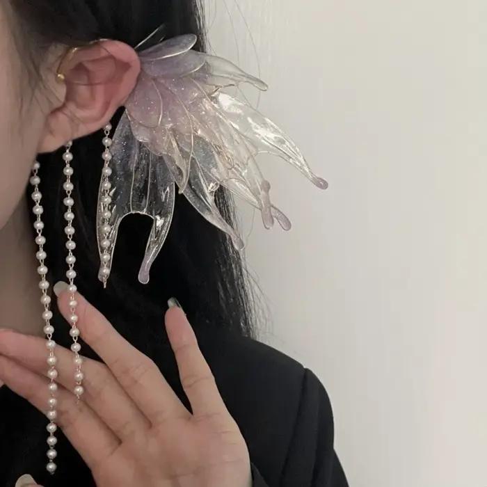 Boucles d'oreilles vintage chic sirène princesse