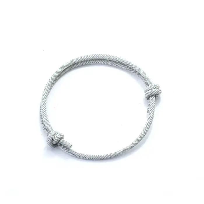 Bracelet en corde réglable pour homme chaîne fine 4mm unique porte-bonheur occassions spéciales nouveau modèle