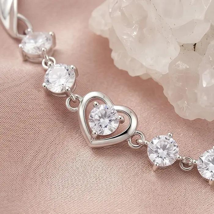 Bracelet à maillons ondulés torsadés pour femmes