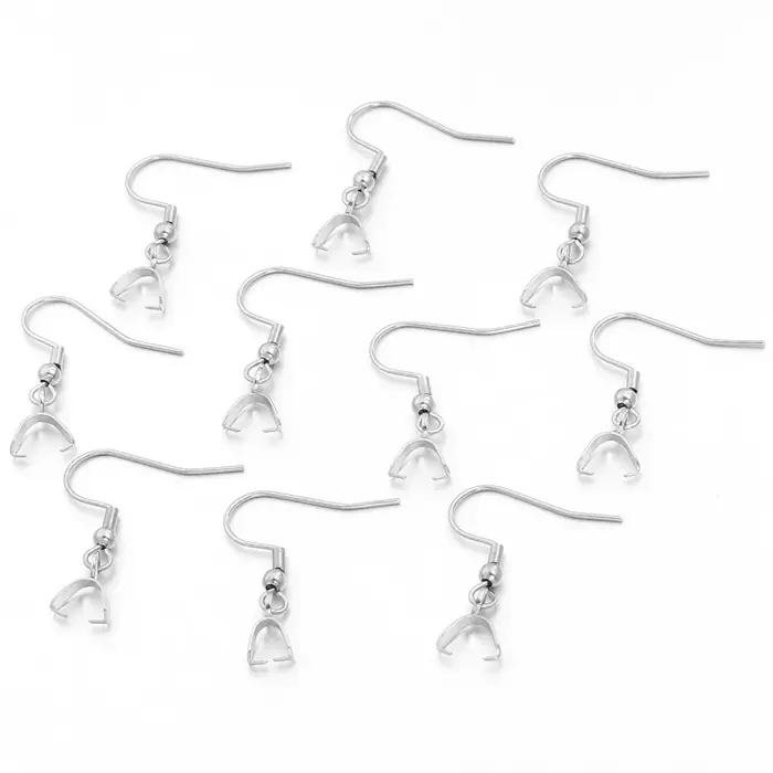 5-10 pièces Crochets de boucles d'oreilles en acier inoxydable