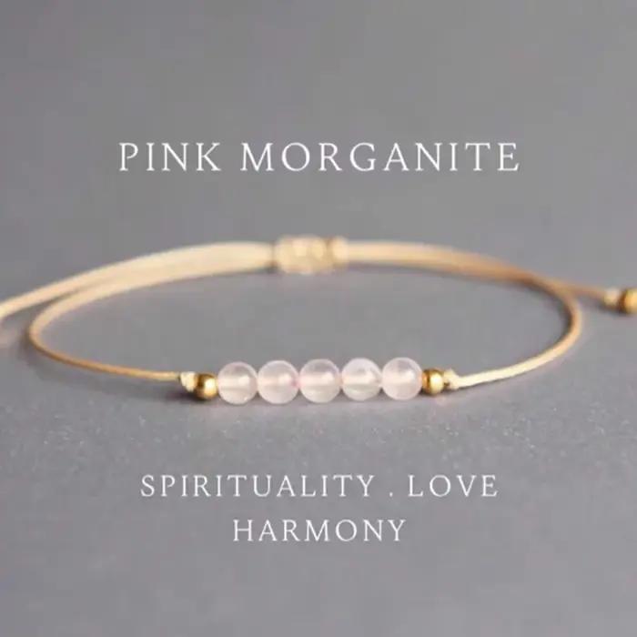 Bracelets en quartz rose pour femmes