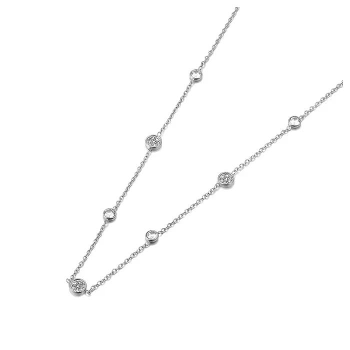 AENINE – collier avec pendentif en cristal de zircone cubique pour femmes