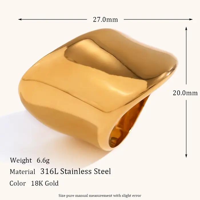 La. Muses – bague minimaliste en acier inoxydable pour femmes