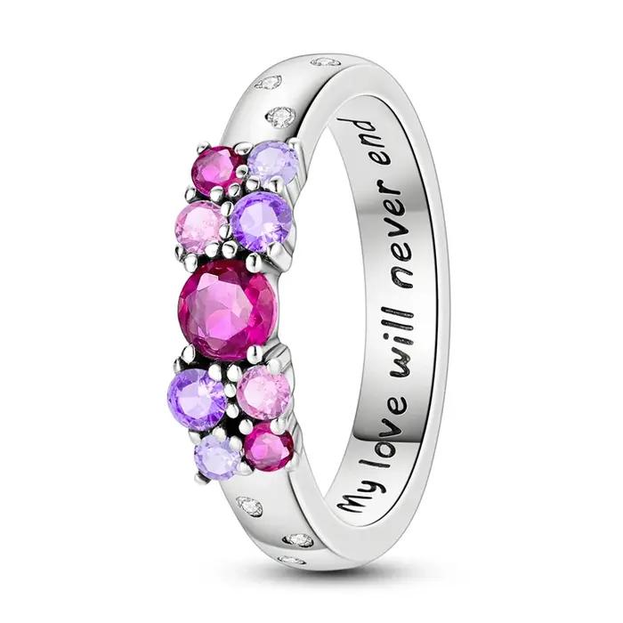 Bagues en argent Sterling 925 originales pour femmes, bague en Zircon, étoile, soleil, ciel étoilé,