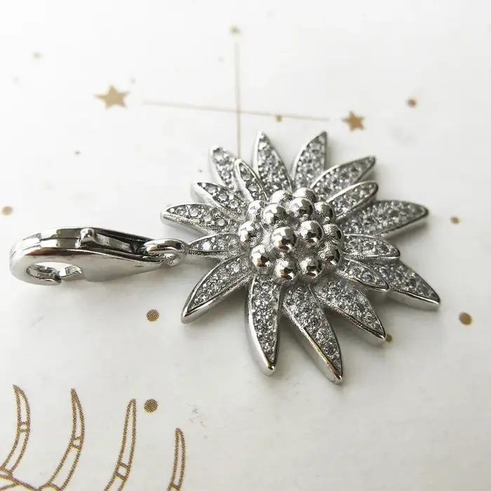 Collier Edelweiss, Bijoux fins romantiques en argent Sterling 2021