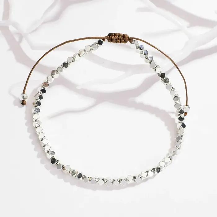 ZMZY Bracelets de perles tissés à la main bohême graine mince
