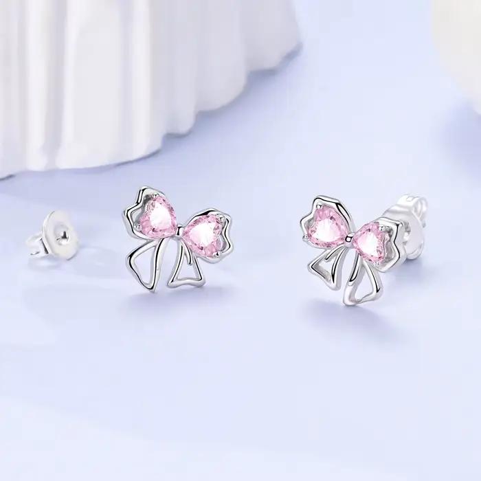Boucles d'oreilles en argent Sterling 925 pour femmes avec certificat GDTC pour occasions spéciales et designs originaux