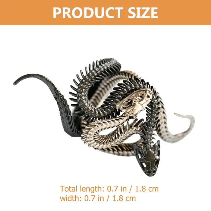 Ensemble de bagues en os de serpent