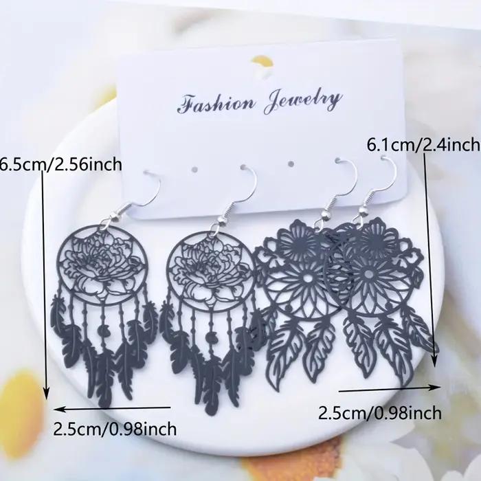2 paires d'oreilles attrape-rêves bon marché