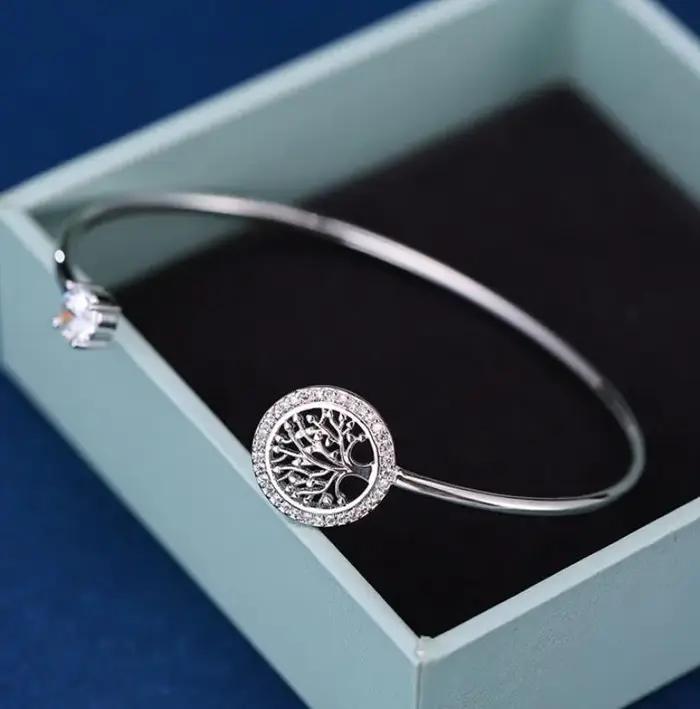 Bracelet en pierre de Zircon brillant