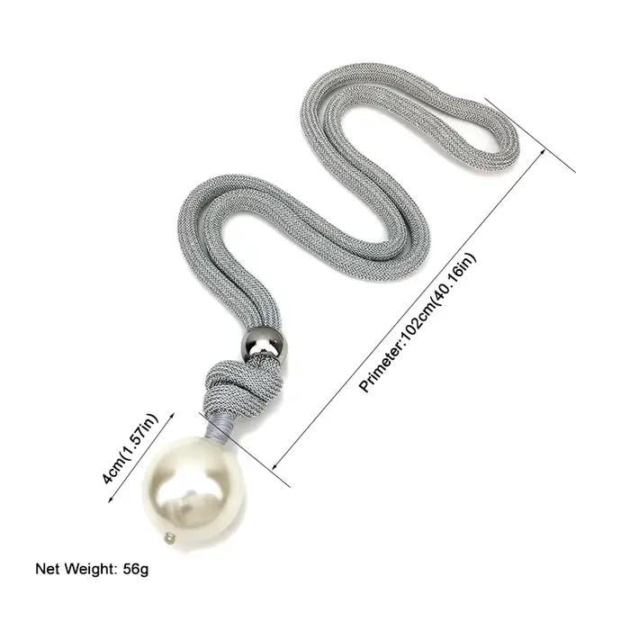 MANILAI-Colliers avec pendentif en perles pour femmes, bijou avec ULoptique ajustable, nouvelle collection