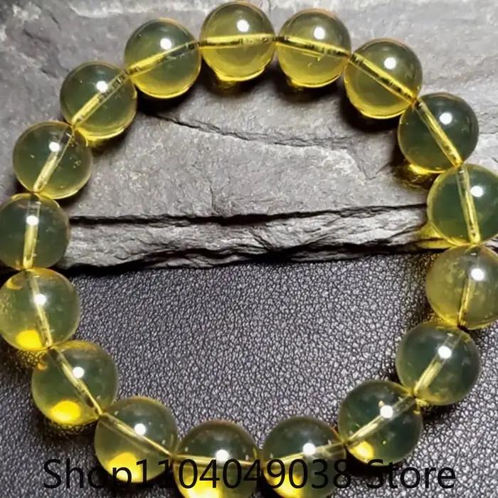 Bracelet de perles de bouddha en ambre bleu naturel, bijoux de haute qualité pour occasions spéciales, cadeau de vacances, bijoux de mode élégants, bracelet à brins unisexe