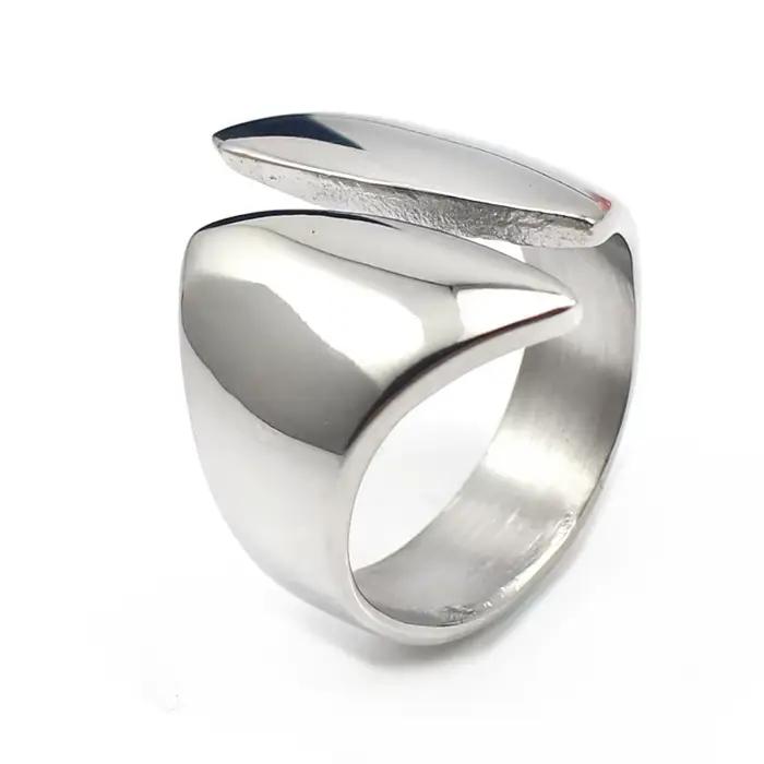 Irlandais Claddagh Femmes Knuckle Anneau Argent Ouvert Manchette Bagues Ensemble En Acier Inoxydable De Mode Plaine Ouverture Midi Anneaux Conception