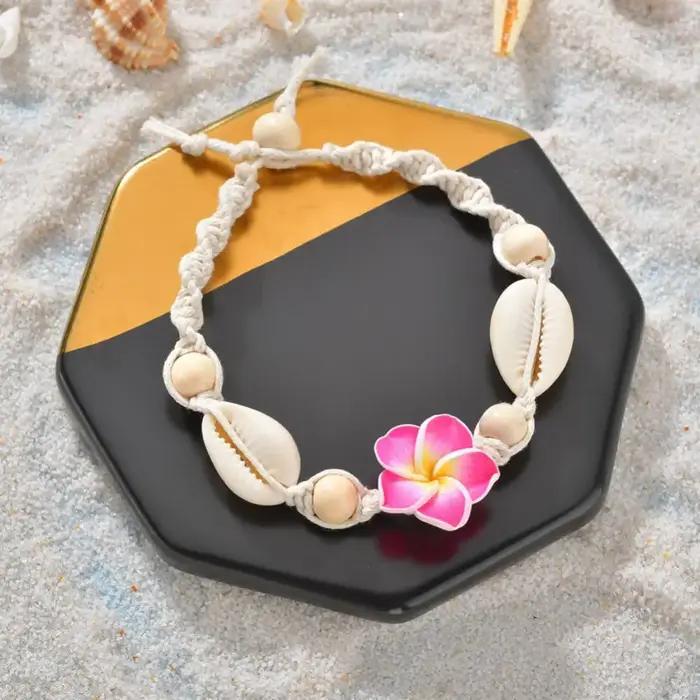 Bracelet de cheville Bohème en coquille de mer avec motif de fée pour femmes pour les occasions spéciales pieds nus plage shopping voyage fête