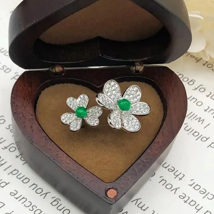 Bague de Doigt de Camélia Tridimensionnel Ajustable, Style Vintage, Indépendance Française, Micro-En