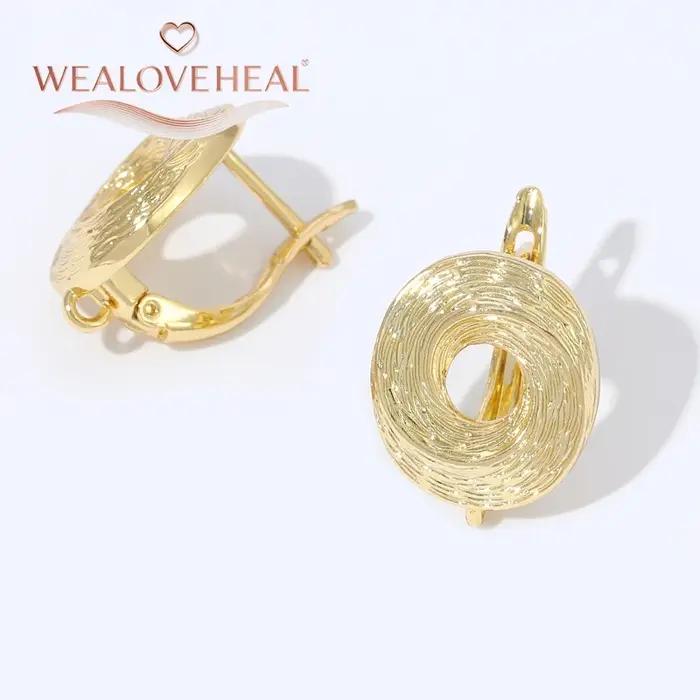 Crochets de boucles d'oreilles à fil circulaire français