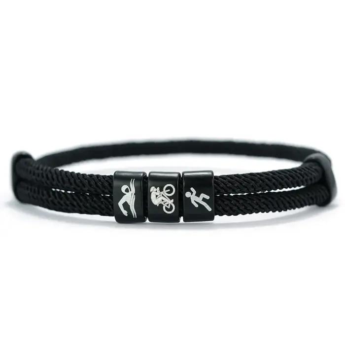 Bracelet en corde de sport pour homme Noter Creative
