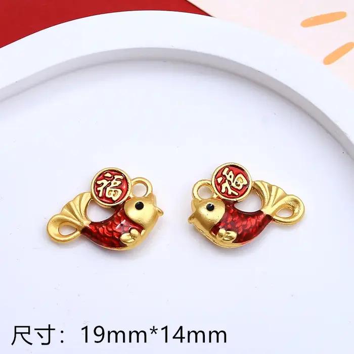 Breloques artisanales en alliage porte-bonheur pendentif moderne pour femmes bijoux romantiques mignonnes avec résine pour créateurs et bricoleurs occasions spéciales