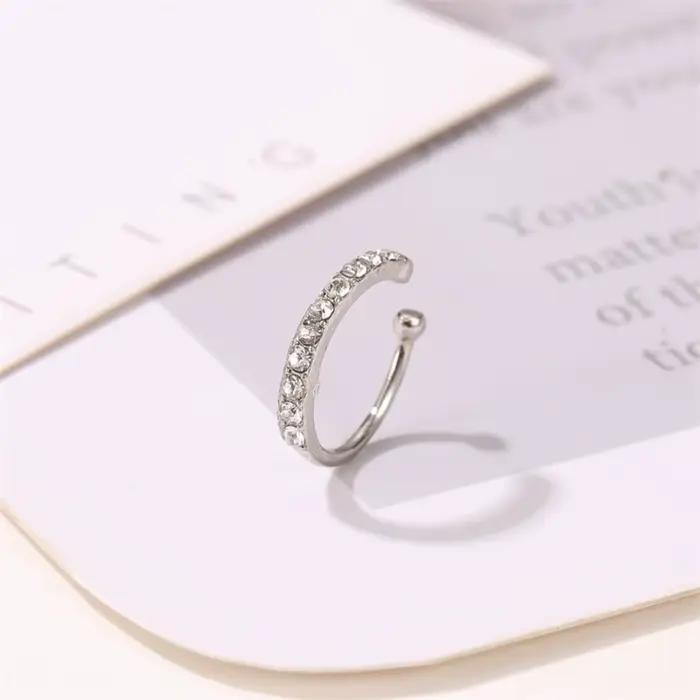 Boucles d'oreilles Helix Cartilage Full Diamond Stud pour femme