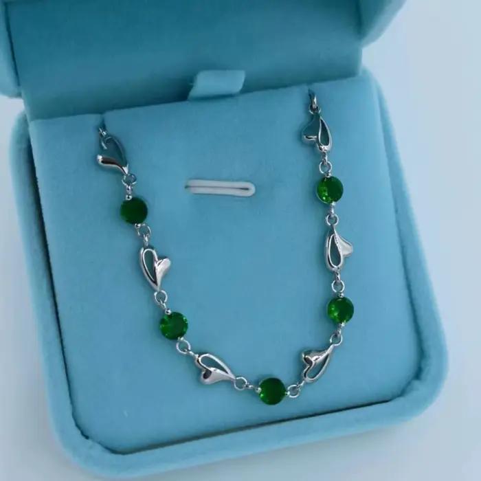 Bracelet d'amour de luxe en argent Sterling S925