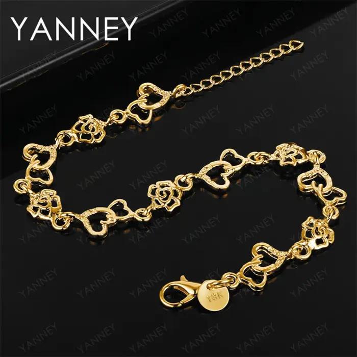 Bracelet en argent sterling 925 et or 18 carats