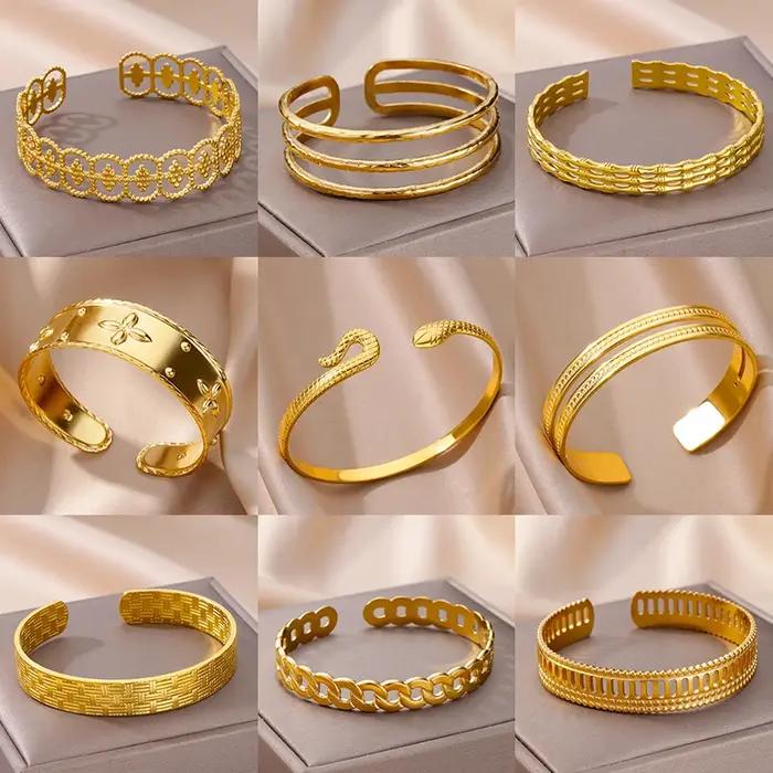 Bracelet serpent en acier inoxydable pour femmes