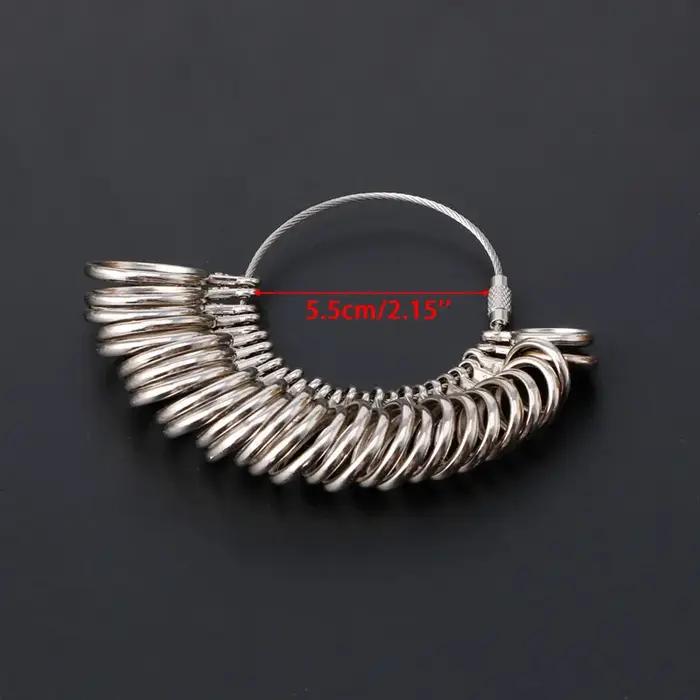 outil mesure taille bague metal americaine europe pour mariage classe ajustement precis artisanat bijoux