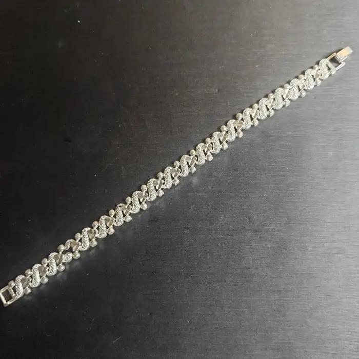 Bracelet de poignet élégant en alliage plaqué argent