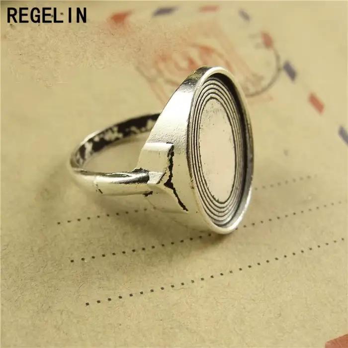 Bagues en bronze antique de style vintage grandes tailles intérieures adaptées à la fabrication de bijoux pour femmes occasions spéciales