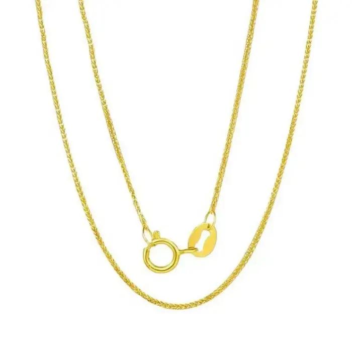 Collier en or véritable 18 carats pour femmes