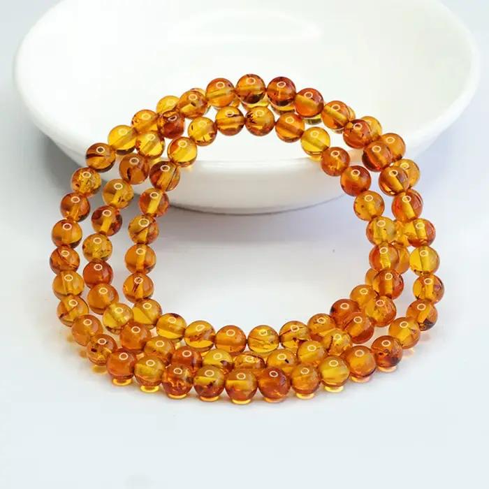 Collier en ambre naturel baltique pour femme