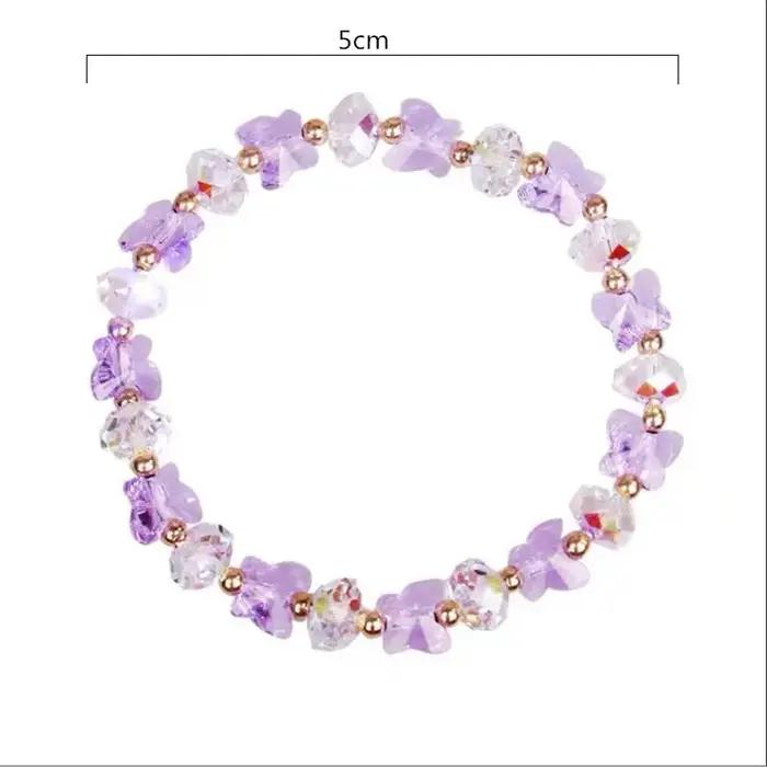 Bracelets de perles extensibles en cristal pour femmes