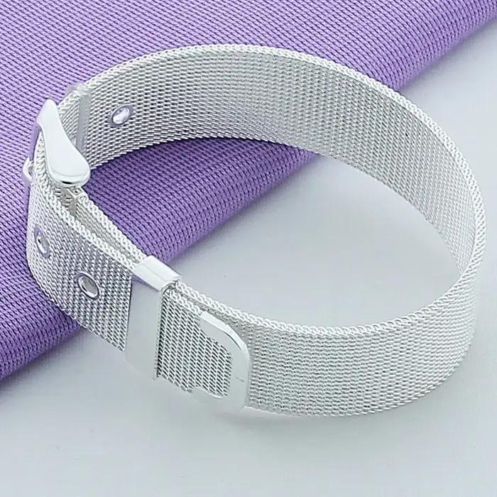 Nouveau Bracelet en argent 925 Simple à la mode