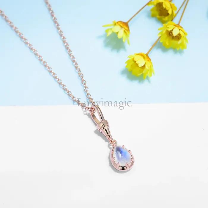 Luxyimagic – collier en pierre de lune pour femmes