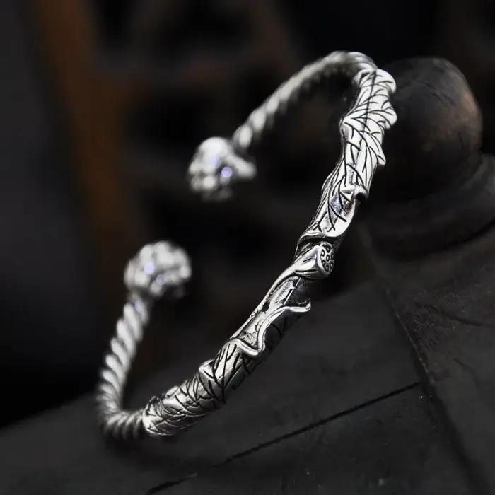 Bracelet Vintage en Argent 925 Brcorporelle pour Homme
