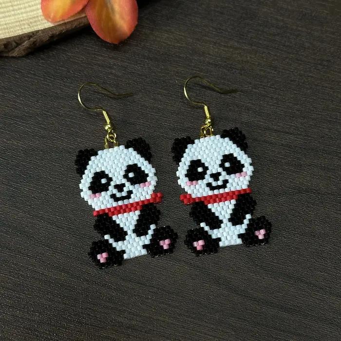 Boucles d'oreilles à perles de dessin animé mignonnes pour femmes