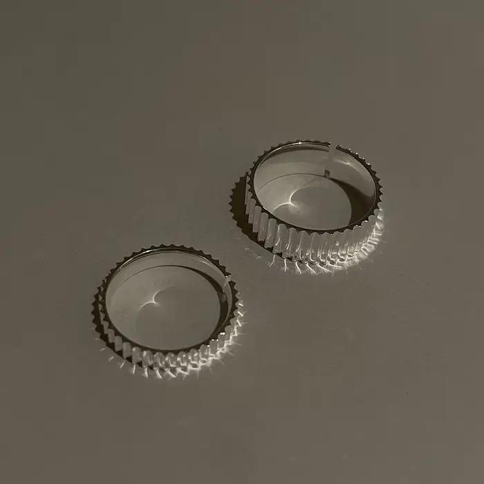 Bagues en acier inoxydable pour femmes et couples, matiques antiques ouvertes, équipement de luxe léger pour dames, bijoux ChimFine