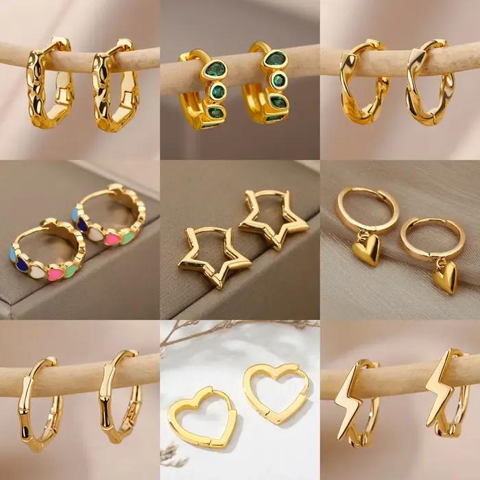 Boucles d'oreilles étoile de luxe pour femmes et filles