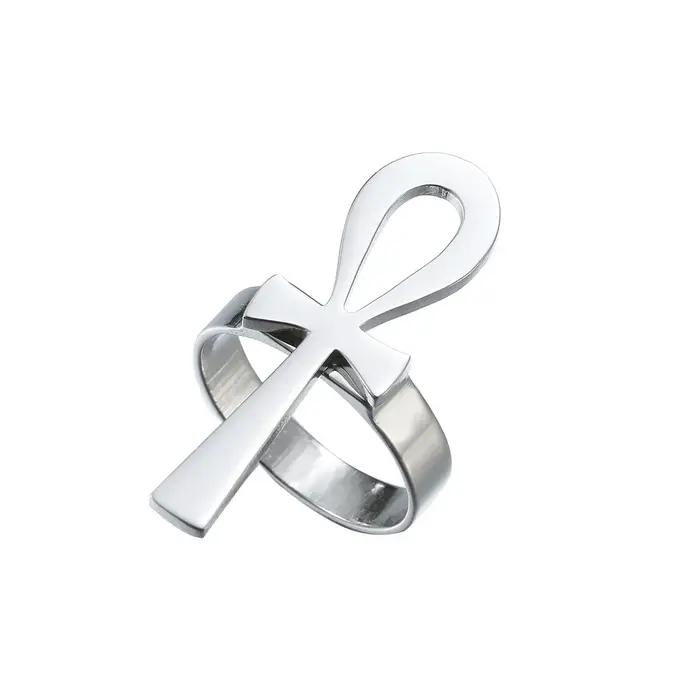 HOUWU Ankh bague pour femmes filles croix égyptienne africaine breloques