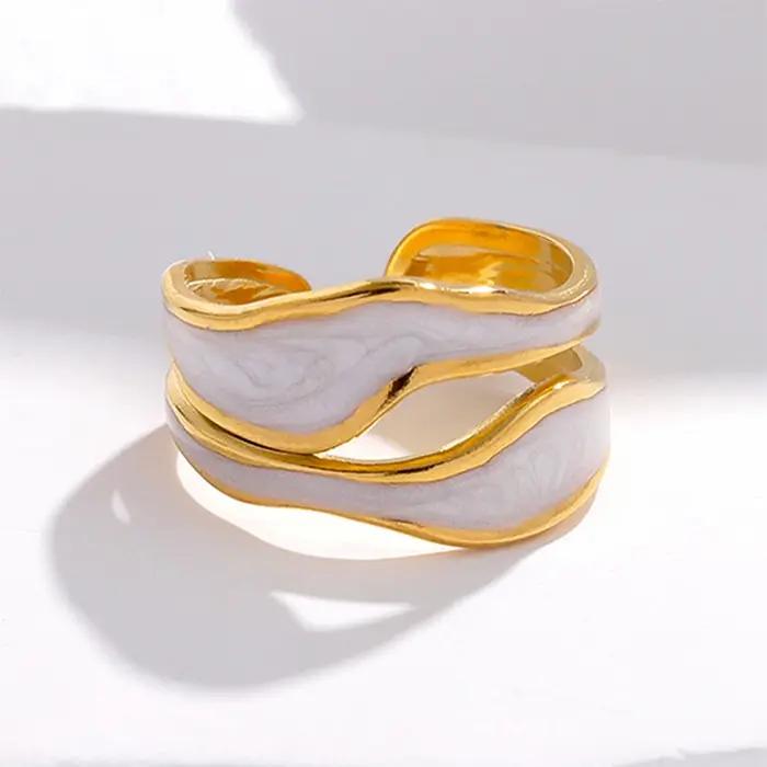 Bague ouverte réglable géométrique vintage pour femmes bijoux de fête à la mode cadeau pour occasions spéciales