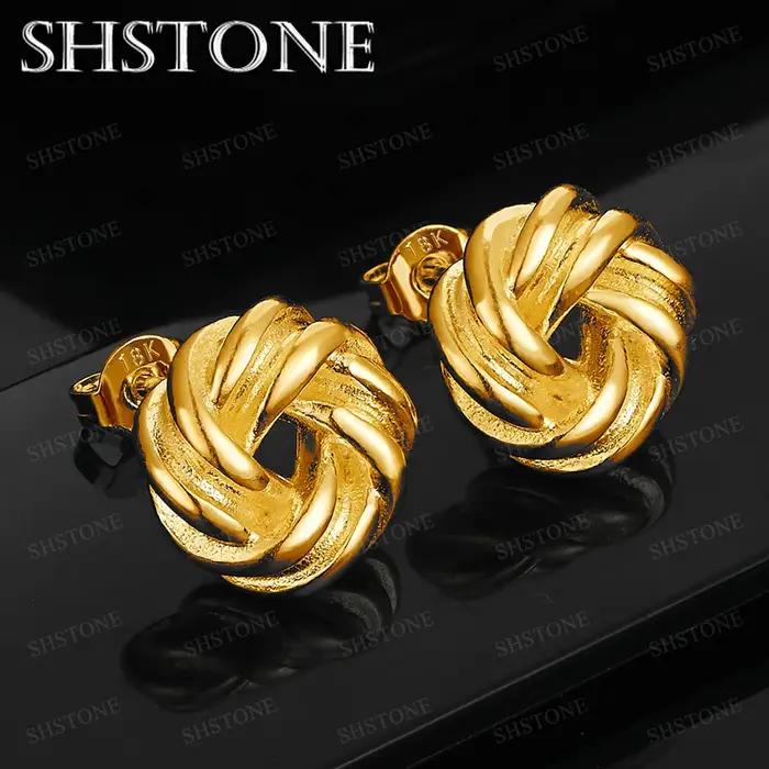 Boucles d'oreilles rondes en or 18 carats