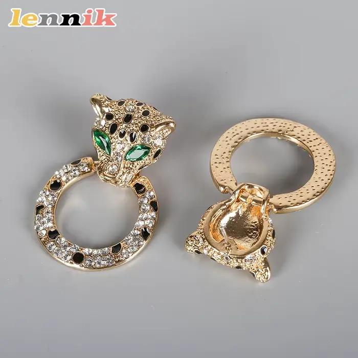 LENNIK nouvelles boucles d'oreilles tête léopard