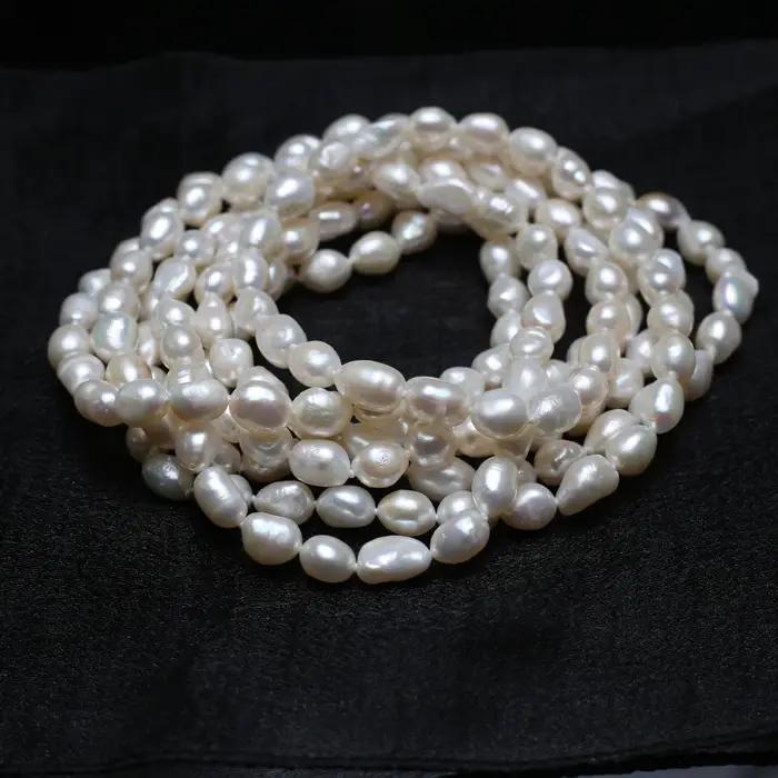 Collier de perles baroques irrégulières 100% véritables